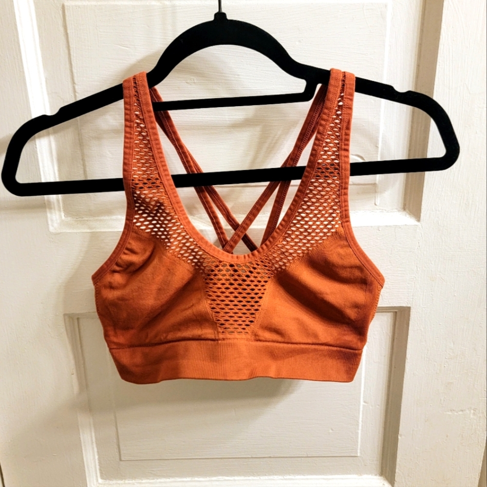 Victoria's Secret Sports Bra, Burnt Orange, Size Small